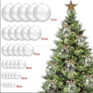 15pcs Clear Plastic Fillable Ornament Balls for DIY Craft Projects  Christmas Party Home Decor