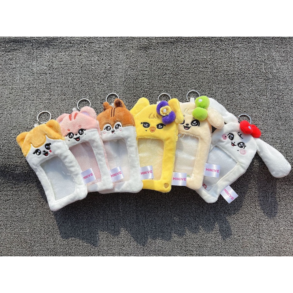 Kpop IVE WONYOUNG MINIVE POP-UP STORE Card Holder Plush ID Holder ...