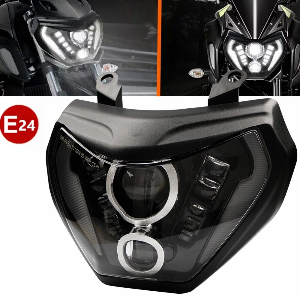 For Yamaha MT07 2018 2019 / MT09 FZ09 2014 2015 2016 LED Headlight