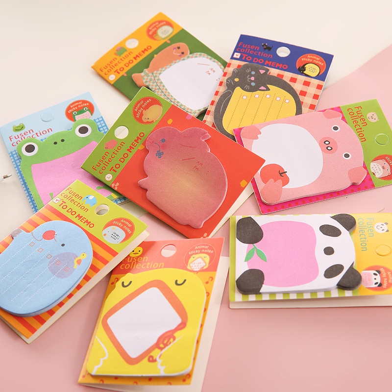 High-value Cute Cartoon Net Red Ins Style Post-it Note Gift | Shopee ...