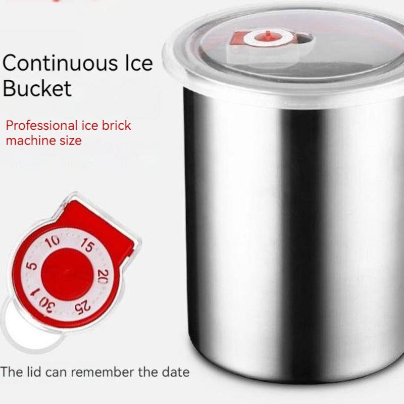 Stainless steel ice buck icecream brick mold snow powder ice maker ice
