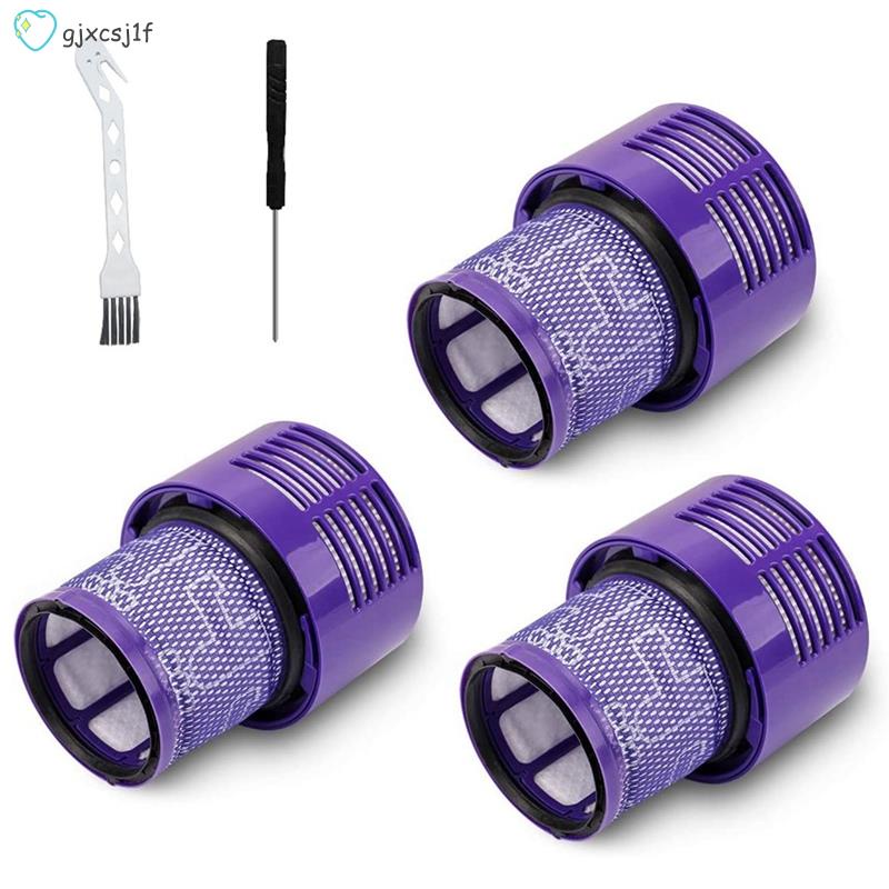 3 Pack Filters Spare Parts Accessories for Dyson V10 Cyclone Series