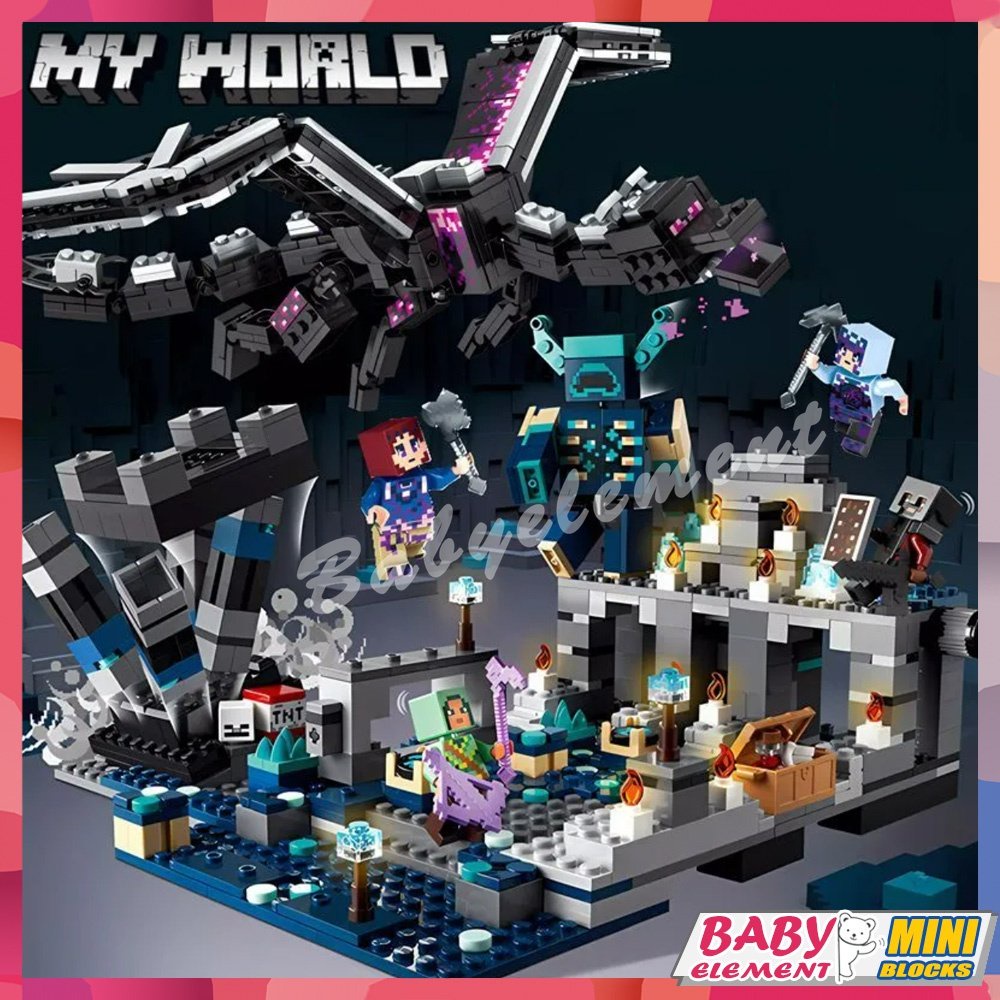 MOC sandbox game Building Blocks My world game The Deep Dark Battle The