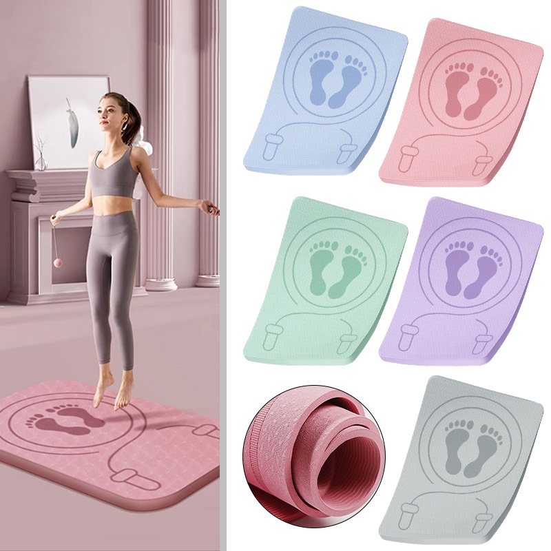 Yoga Pad Skipping Mat Jump Rope Mat Outdoor Yoga Mats Kids Fitness Mat