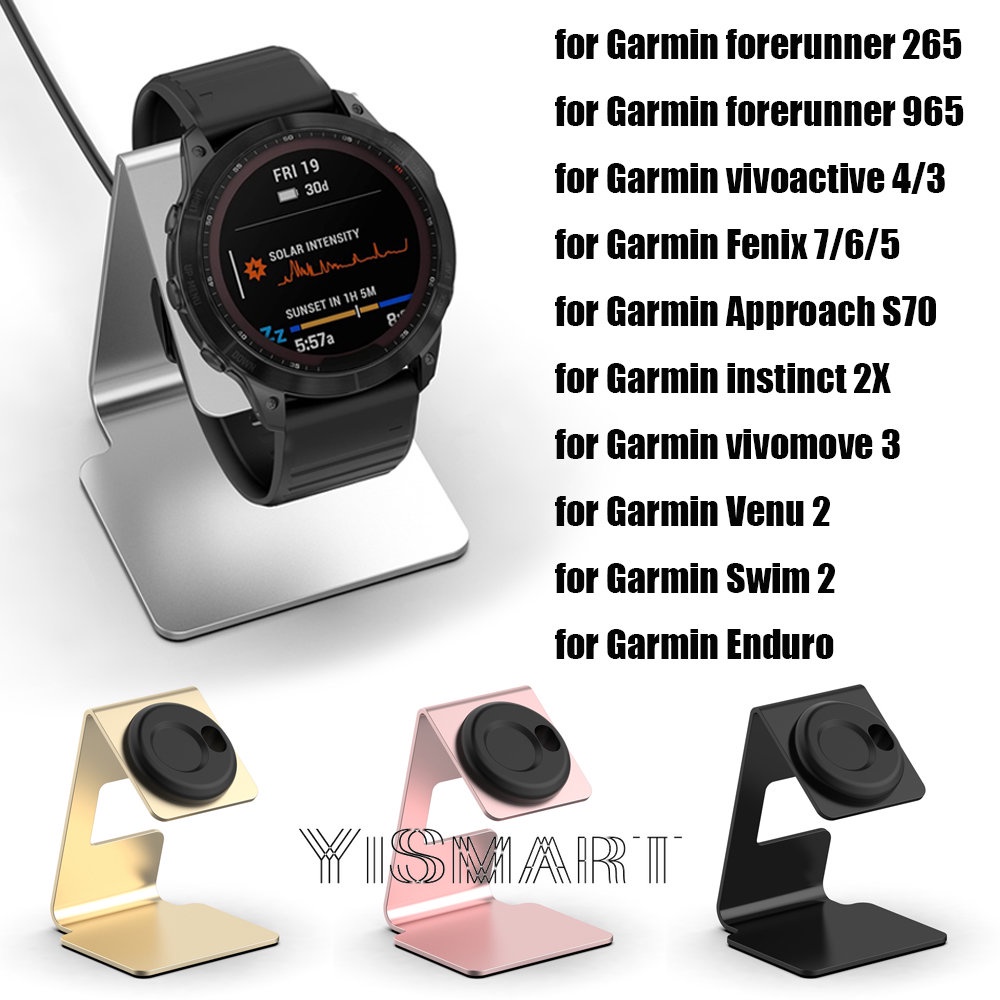 Metal Charger Stand For Garmin Fenix 7 6 5 Charging Cradle Stand Dock