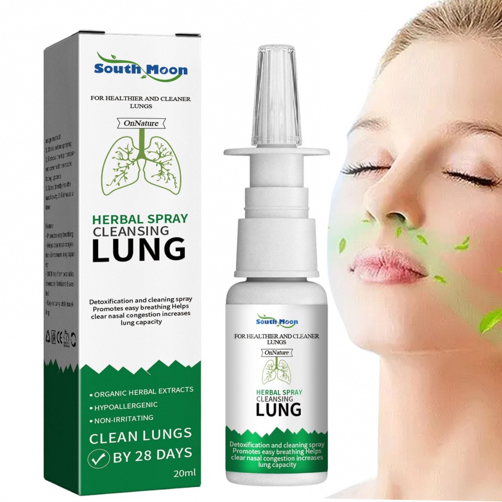 Nasal Spray Herbal Antibacterial Spray Herbal Lung Cleanser Spray ...