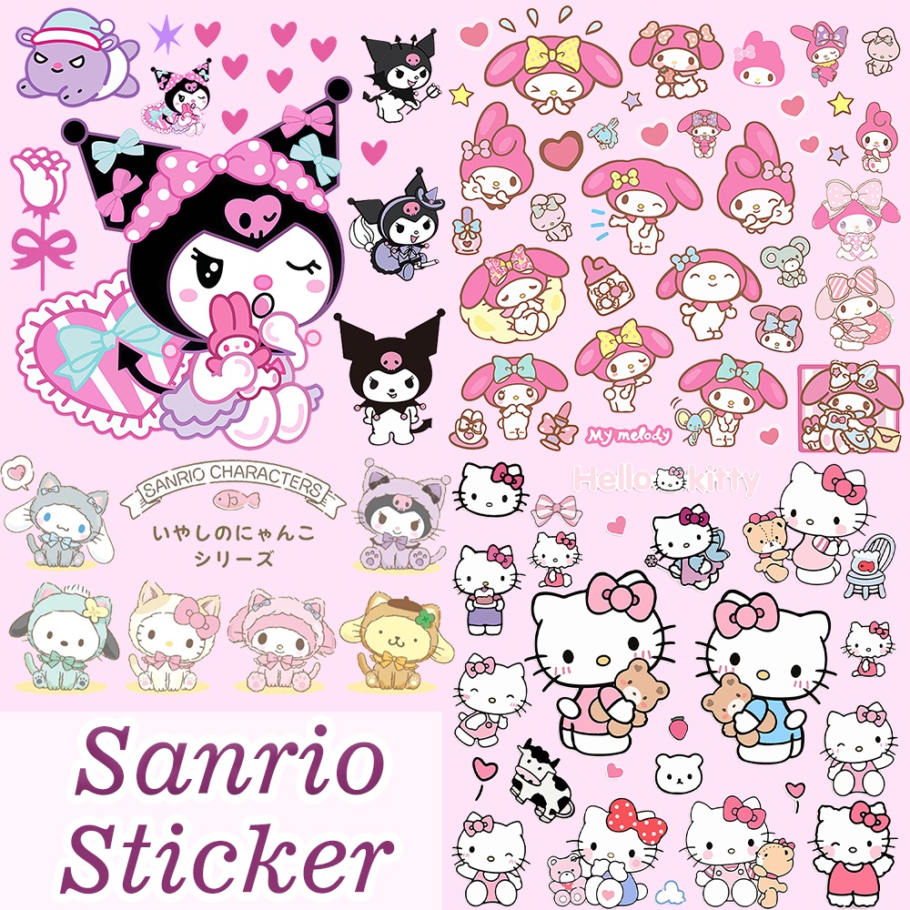 Sanrio Hellokitty Iron on Patch Clothes Cartoon Stickers for Tshirt ...