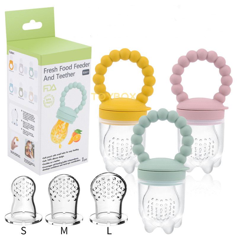 Baby Feeding Pacifier Newborn Fruit and Vegetable Feeder Silicone Mesh