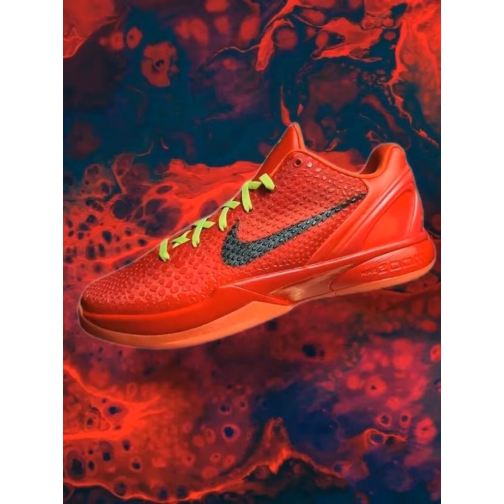 UA Basketball Shoes Kobe 6 Reverse Grinch Lowcut Sport Shoes For Men
