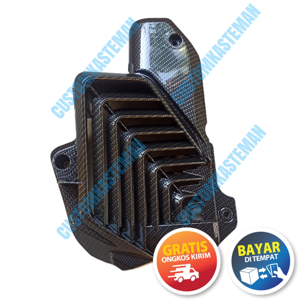 (100% Ori AHM) PREMIUM CARBON Radiator Cap PCX 160/VARIO 160/ADV 160 ...