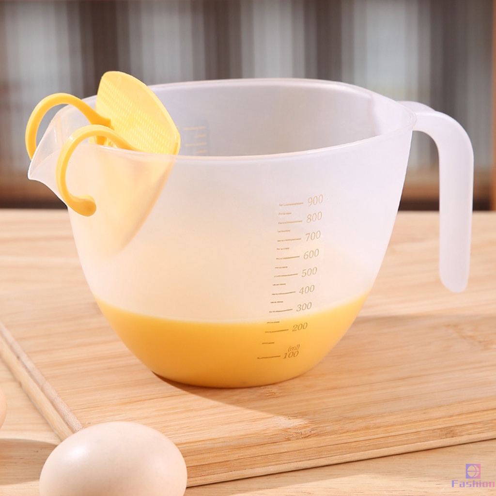 Large Capacity Mixing Bowl Transparent Mixing Bowl with Measurement