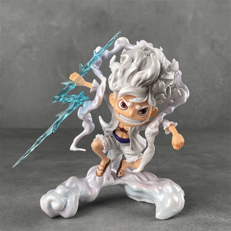 ONE PIECE Figure Nika Luffy Gear 5 :Gum-Gum Fruit Kawaii Manga Toys for ...