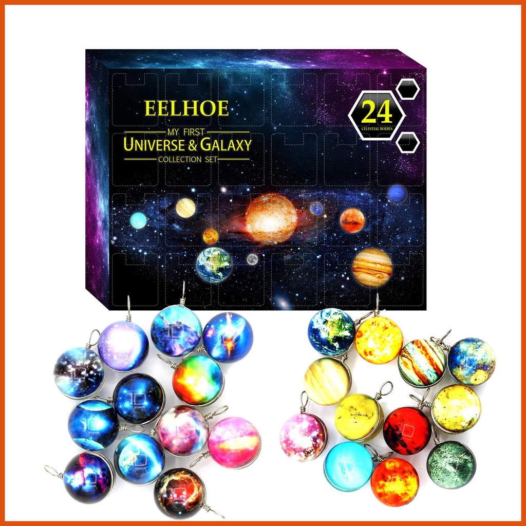 Christmas Advent Calendar 24 Days Christmas Universe Galaxy Advent
