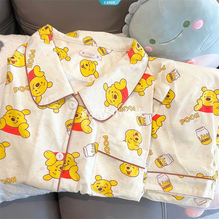 Disney Winnie the Pooh Sanrio Pom Pom Purin Pajamas Cinnamoroll Cartoon ...