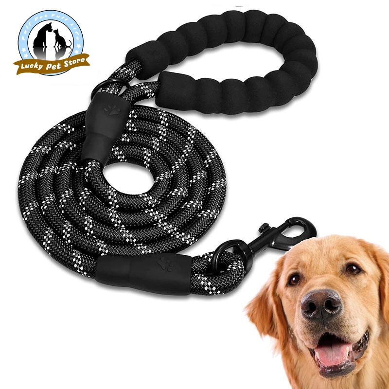 Strong Dog Leash with Padded Handle and Highly Reflective Threads Dog ...