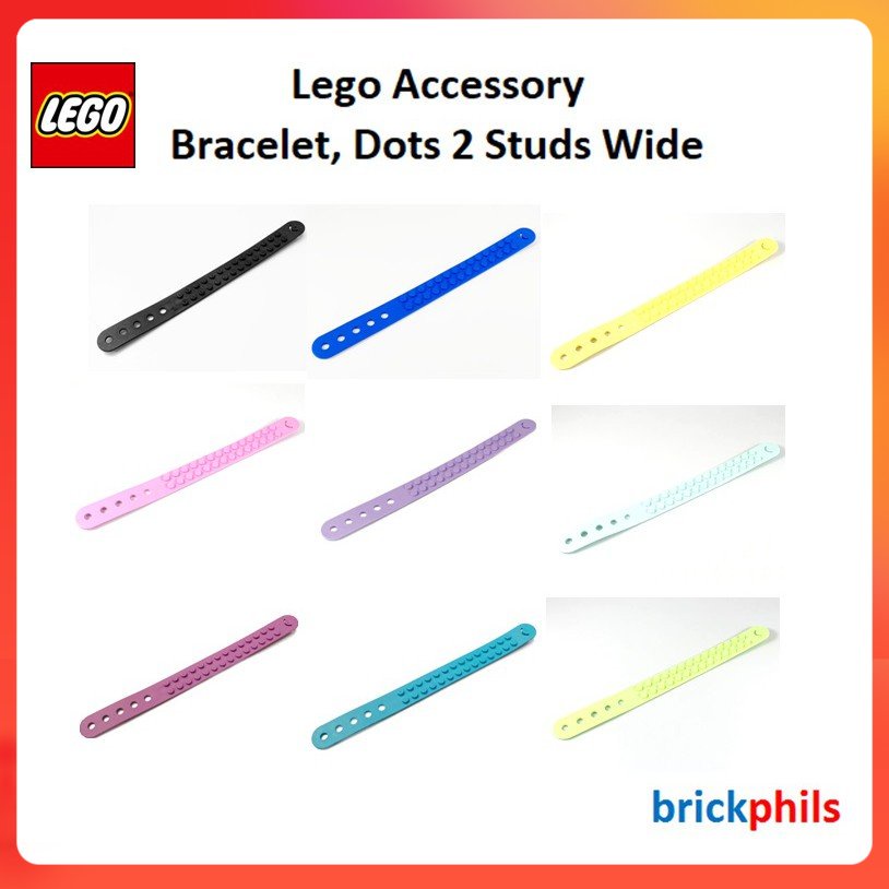 Lego Accessory - Bracelet, Dots 2 Studs Wide | Shopee Philippines