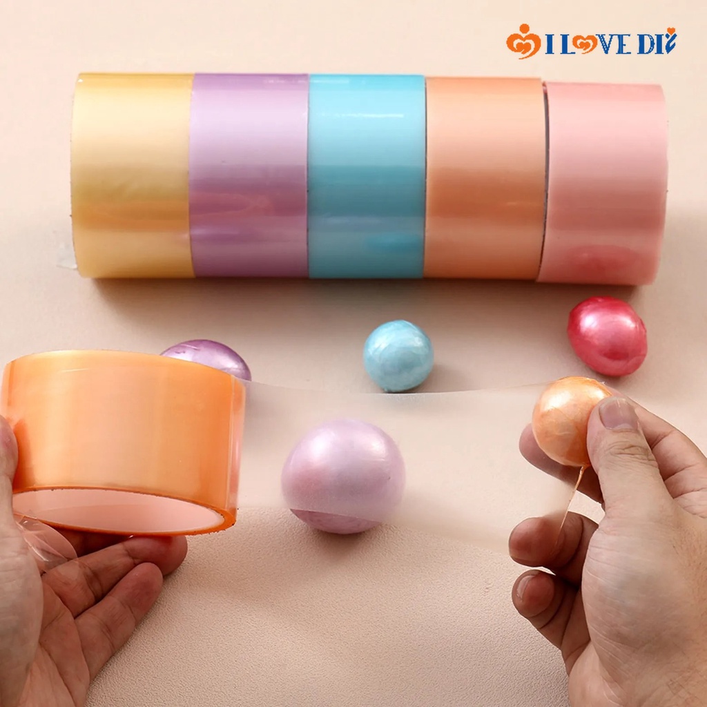 Fun Multicolor Kids Handmade Sticky Ball Adhesive Tape Stress Relief