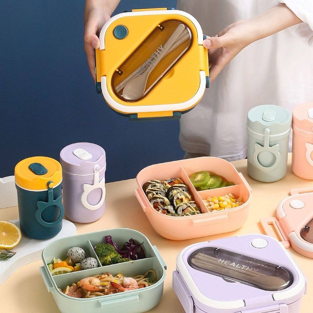 Wheat Straw Food Container Lunch Box Bento Box Microwave Oven Plastic ...