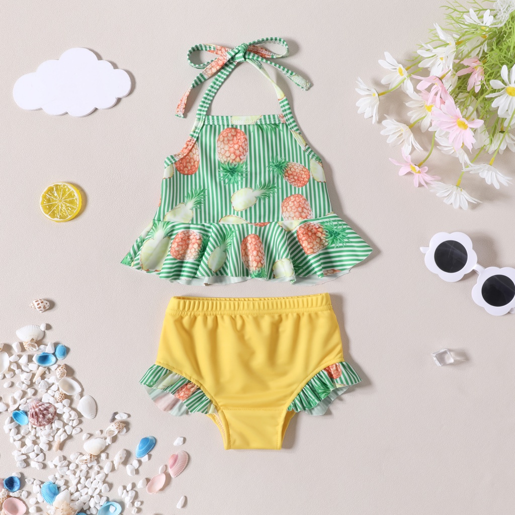 swimming suit for kids Mermaid green Bikini cute swimming outfit for