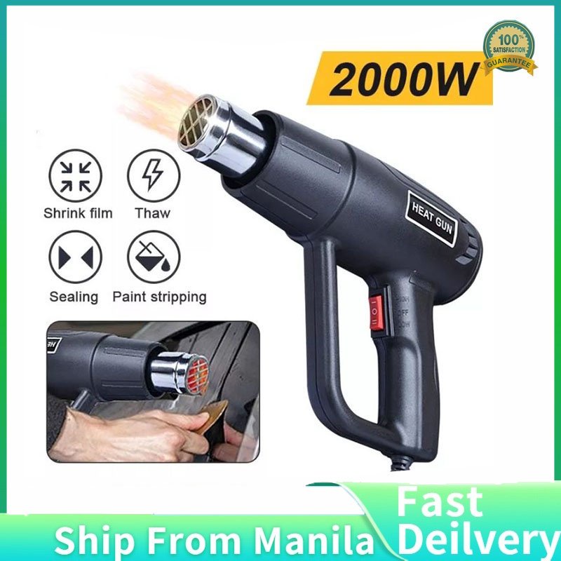 2000W Industrial Heater Stepless Temperature Adjustable Heat Gun Paint