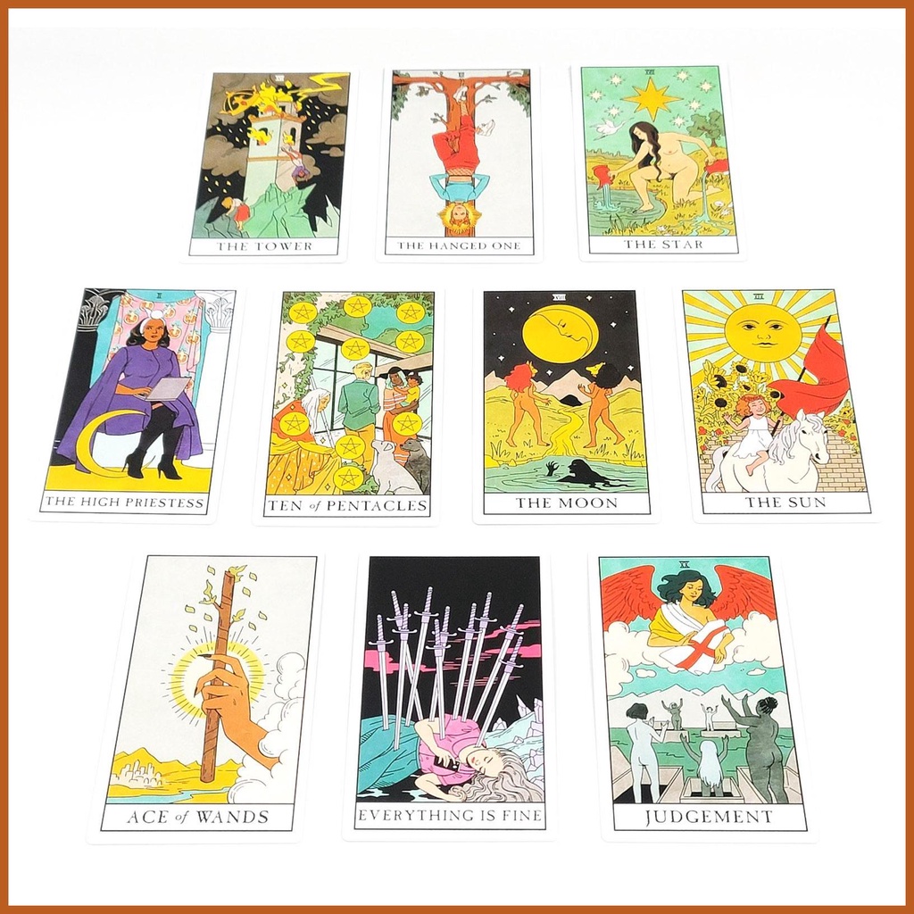 New Tarot Deck Oracles Cards Mysterious Divination Modern Witch Tarot Card For Women Girls Cards 0875