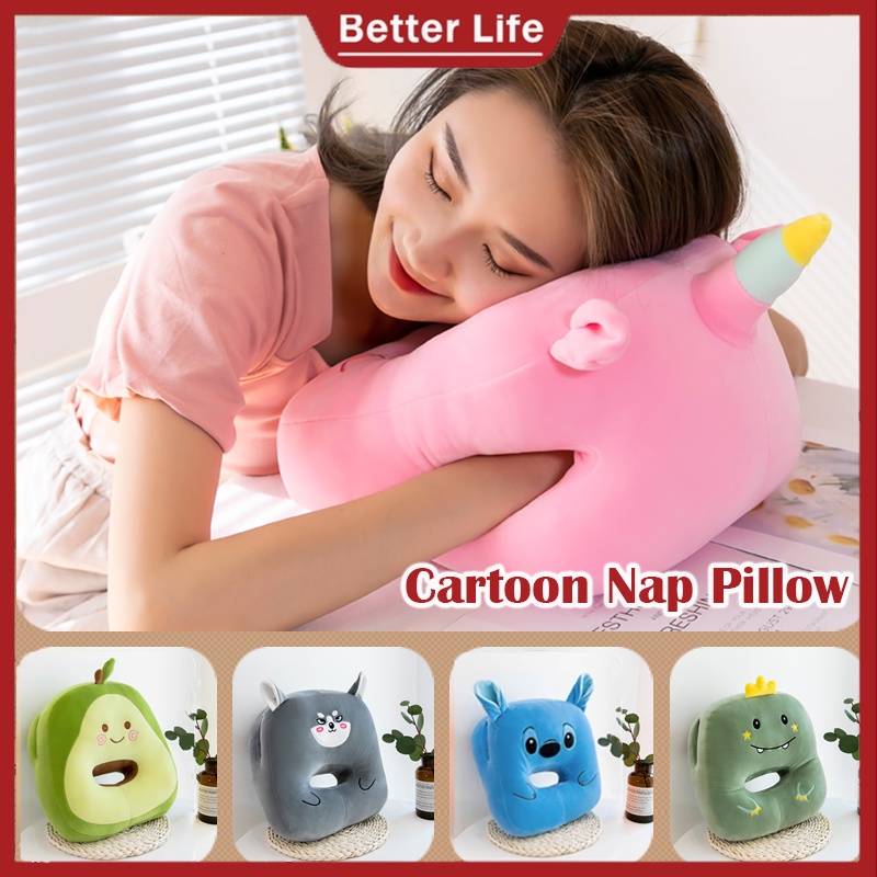 Multifunctional Home Office Pillow Cartoon Travel Soft Neck Pillow ...