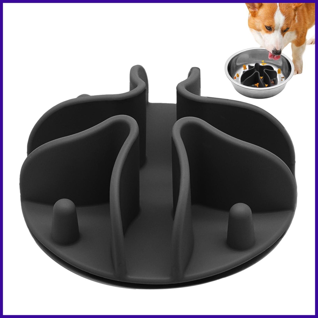Slow Feeder Insert Foodgrade Silicone Slow Feeder Dog Bowl Insert with