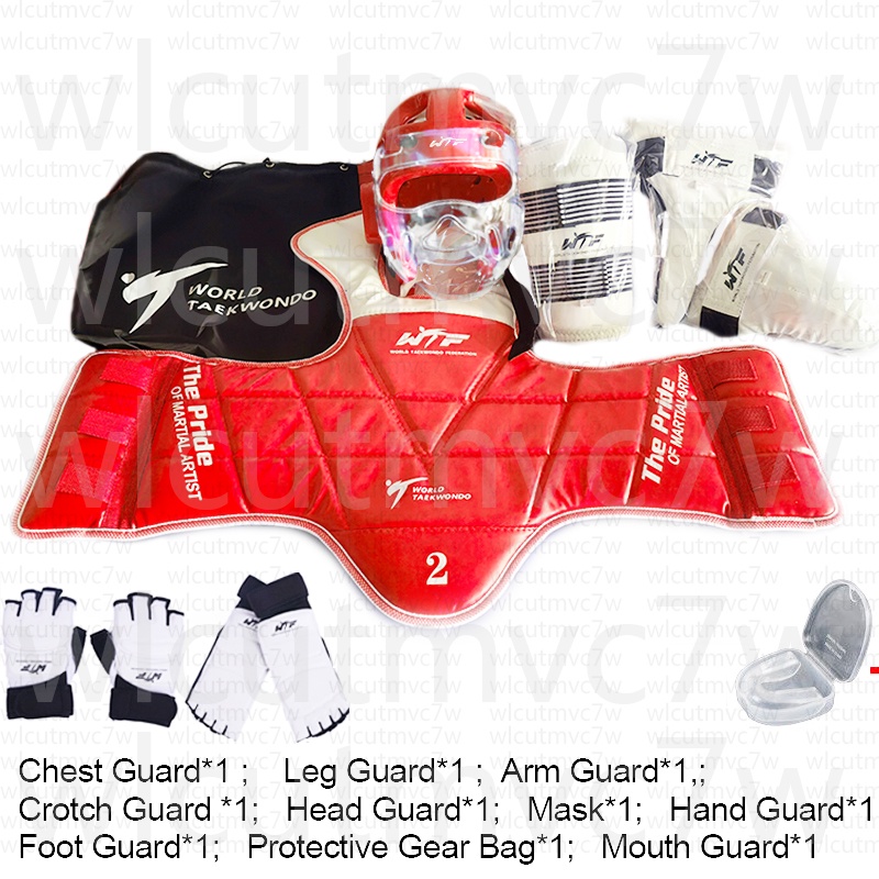 Taekwondo Sparring Gear Protectors Guard Kit KAILUN ® genuine Taekwondo