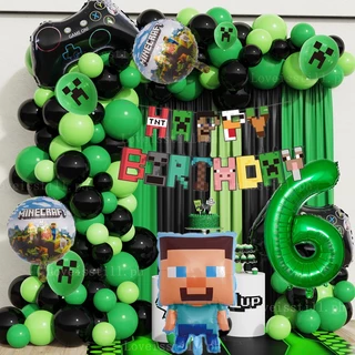 Game Themed Party Video Game Birthday Banner - Pre-strung Gaming Party Decorations In Blue & Purple Roblox Birthday Banner
