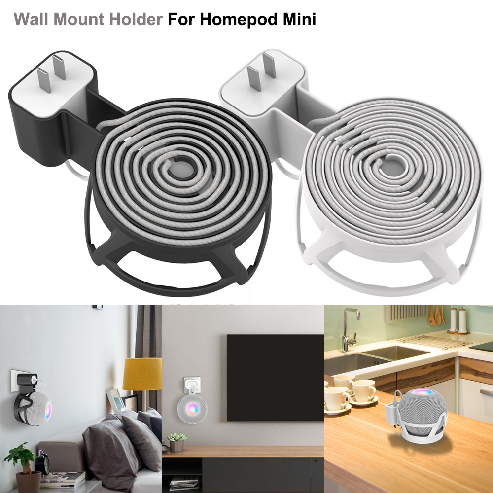 Wall Mount Stand Hanger For HomePod Mini Smart Speaker Outlet Holder Space  Saving Bracket Wall Shelf For Homepod Mini Stand