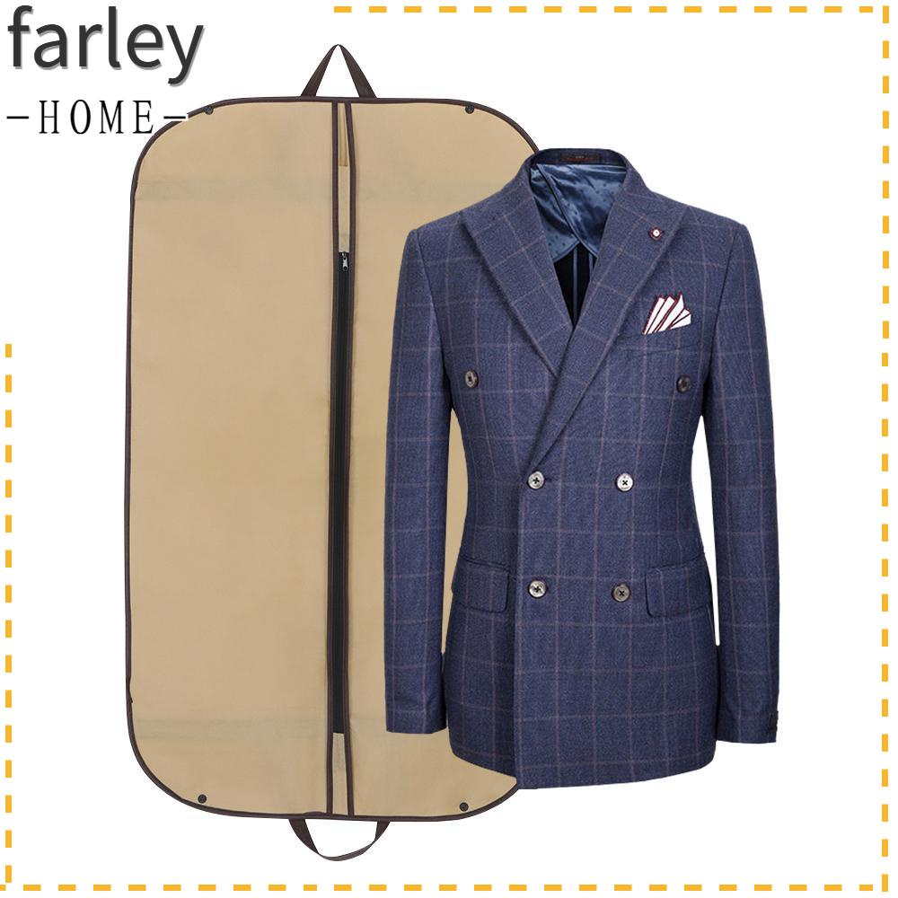 FARLEY Suit Cover Zipped Business Bags Foldable Clothing Dress Dust
