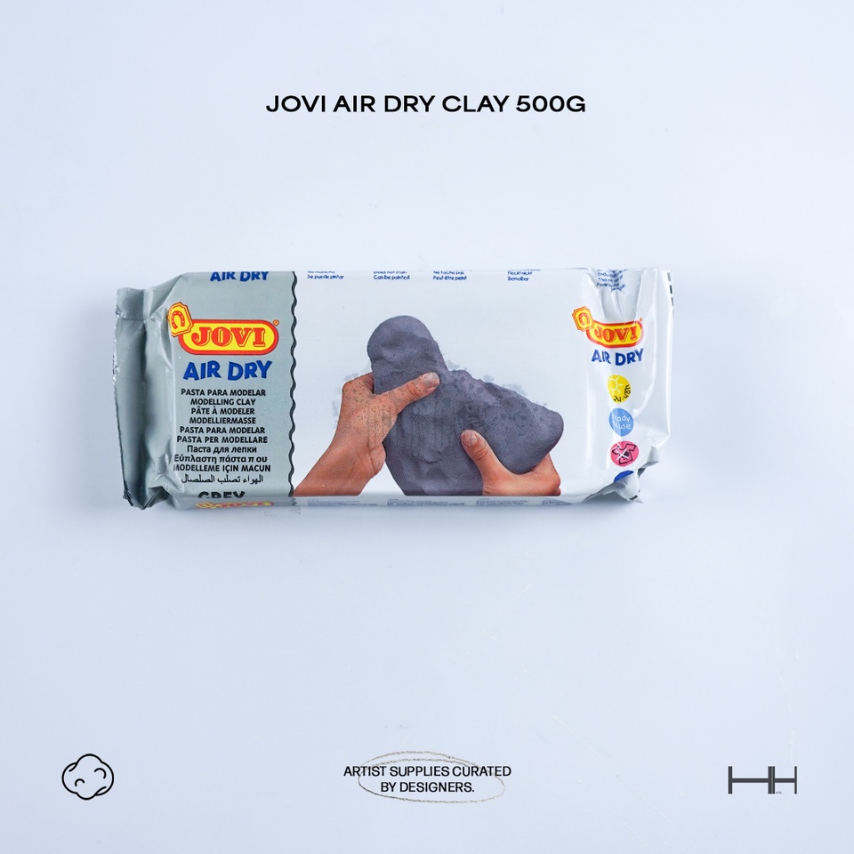 Jovi Air Dry Clay 500g (Grey, Terracotta, White) | Shopee Philippines