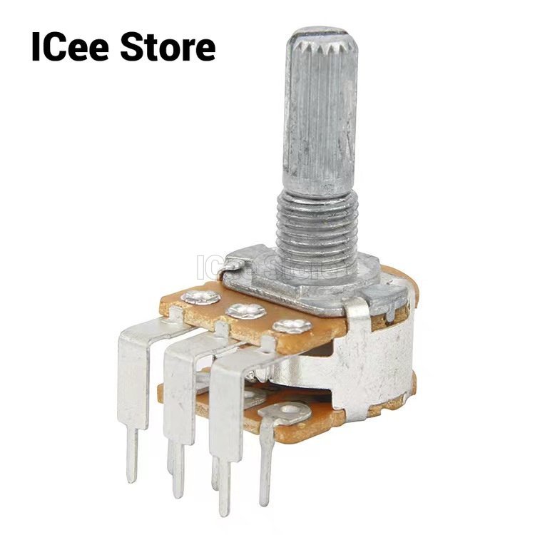 WH148 Potentiometer 6Pin 15mm B1K B5K B10K B20K B50K B100K B500K 1K 5K ...
