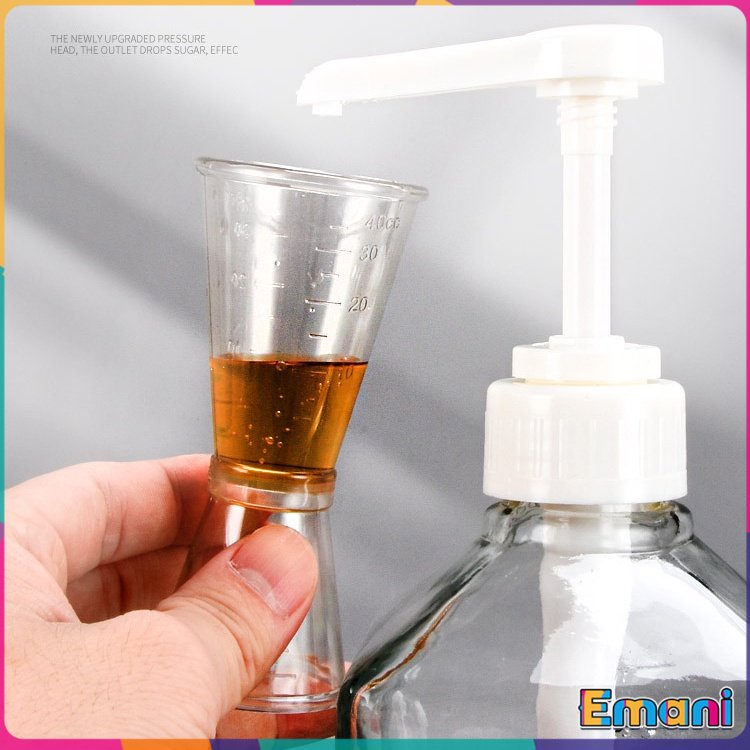 Emani Syrup Press Bottle Dispenser Pump Syrup Pump Plastic Glass ...