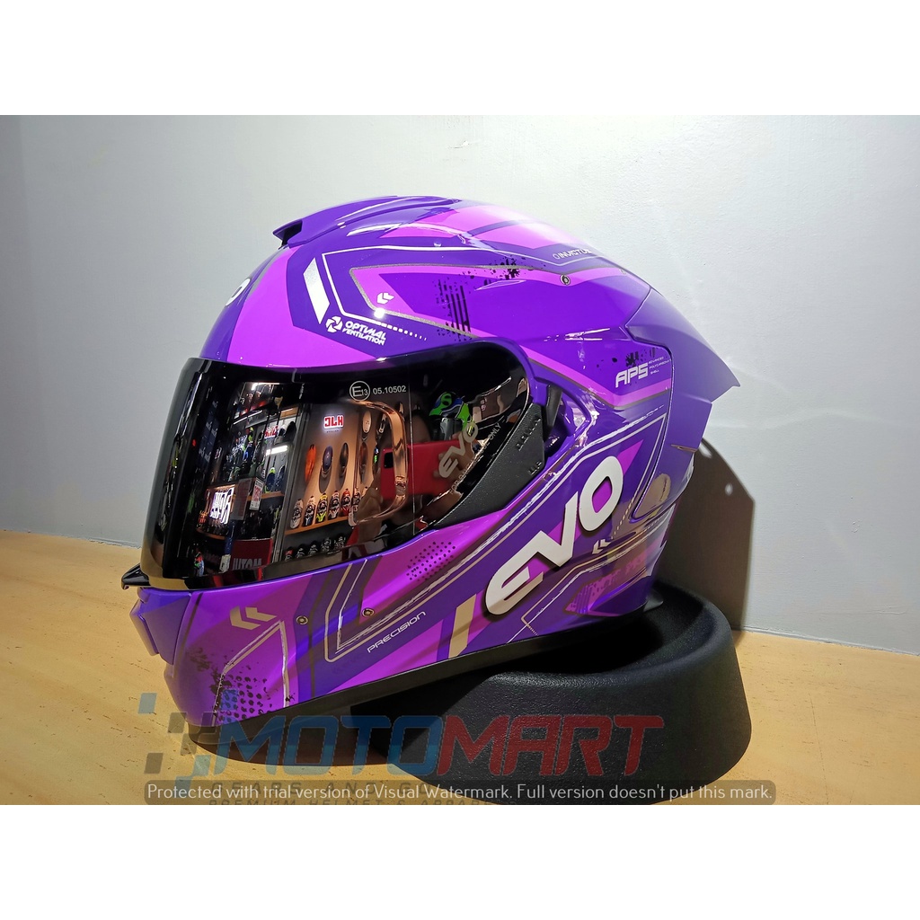 EVO HELMET GTPRO INVICTUS (PURPLE) Shopee Philippines