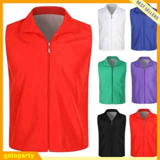 Men Sleeveless Coat Sport Tops Vest Mesh Lining Casual Zipper Waistcoat  Jacket ~