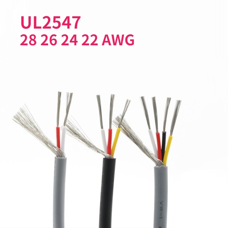 UL2547 Shielded Wire Signal Cable 28 26 24 22 AWG Channel Audio 2 3 4 5