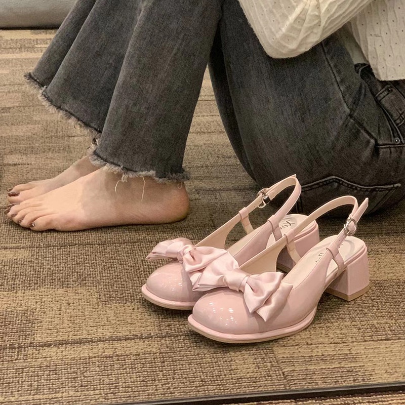 Vintage Mary Jane Shoes 2023 New Style Beautiful Back Strap Fairy Bow