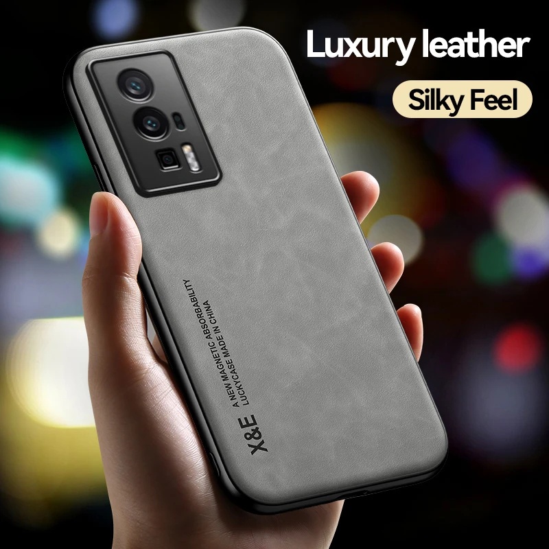 Phone Case For Xiaomi Poco F5 Pro 5g 2023 Pocof5 F5pro Luxury Magnetic Leather Texture Casing 0793