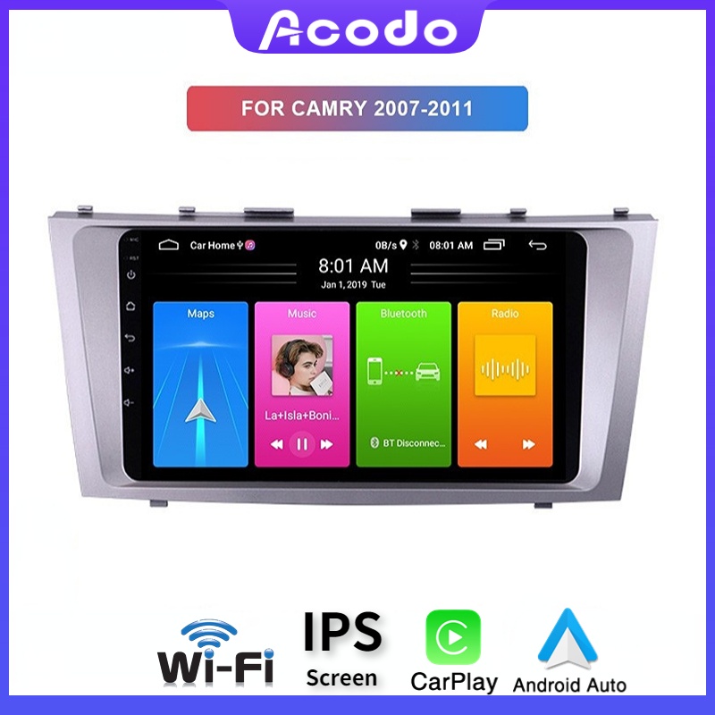 Android Car Stereo For Toyota Camry 2007-2011 - 9" Touchscreen With Wireless CarPlay & Android Auto