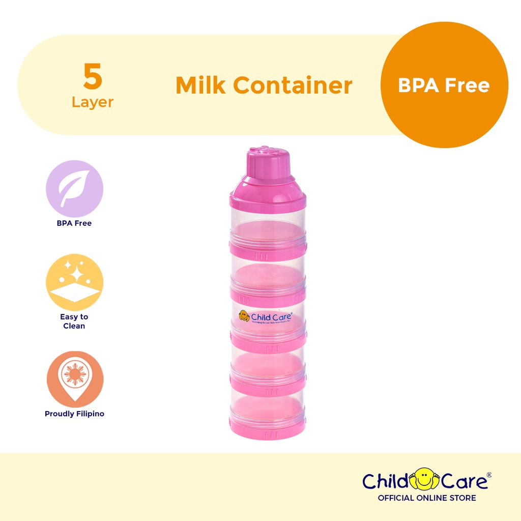 Child Care Stackable Milk Powder Container, 5 Layer with Embossed Lid ...