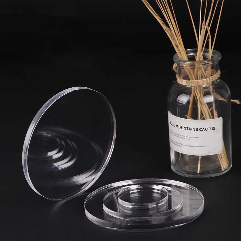 3mm Clear Cast Acrylic Circle Discs Quality Plexiglass Sheets Round ...