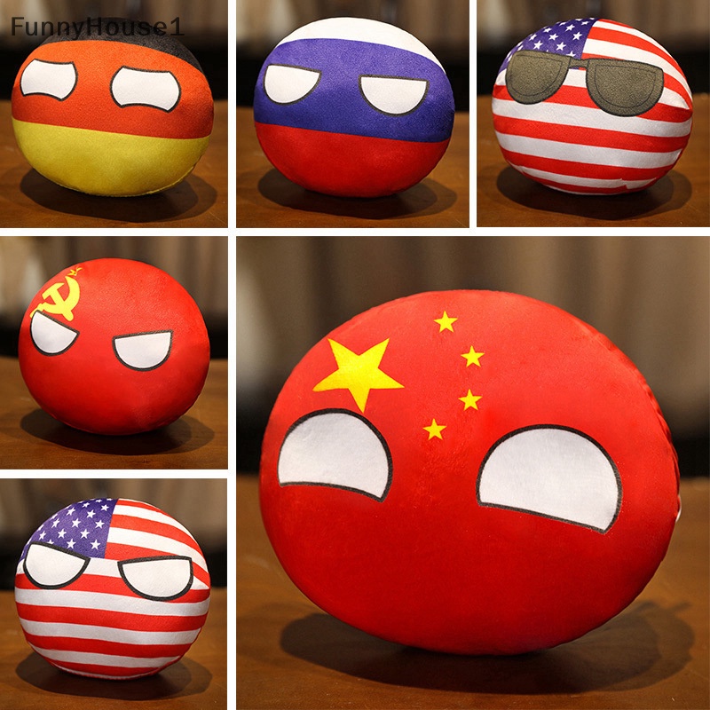 FH 10cm Country Ball Plush Toy Polandball Pendant Countryball Stuffed ...