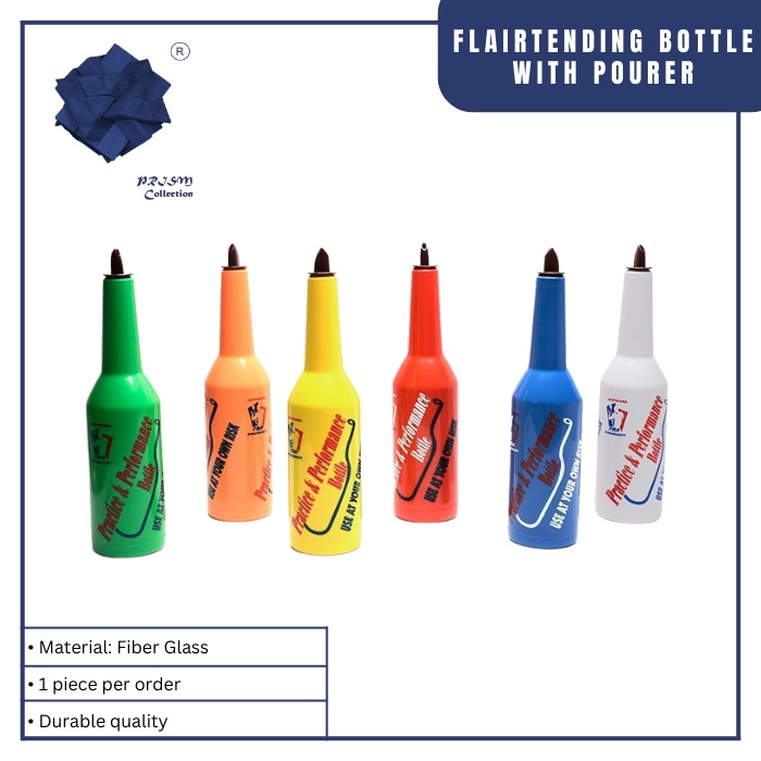 Bouteille D'Entraînement Flair Bartender Jaune - Shaker Cocktail Pratique 1L Bouteille Flair Jaune