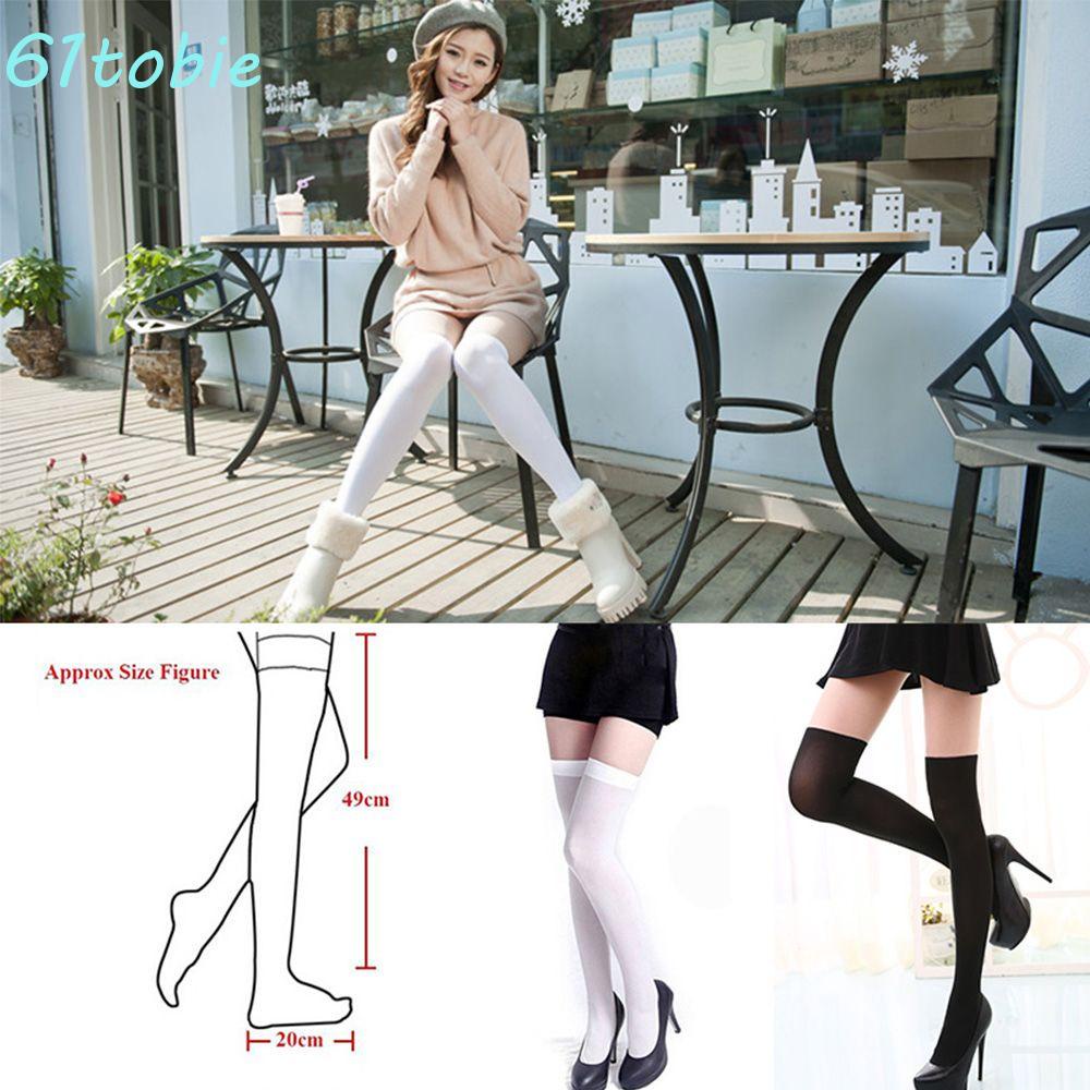 Women's Black Over The Knee Tights Thigh High Stocking : :  Fashion