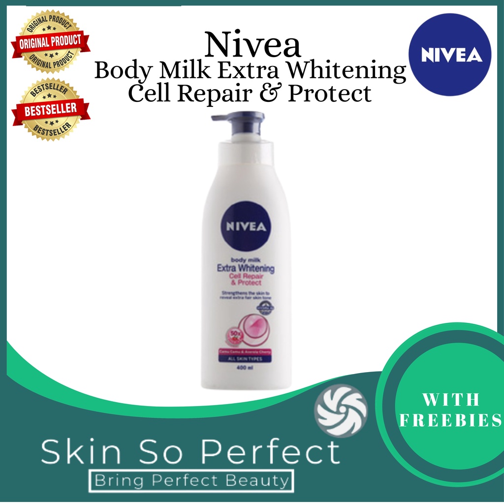 ESTHECARE Original Nivea Body Milk Extra Whitening Cell Repair