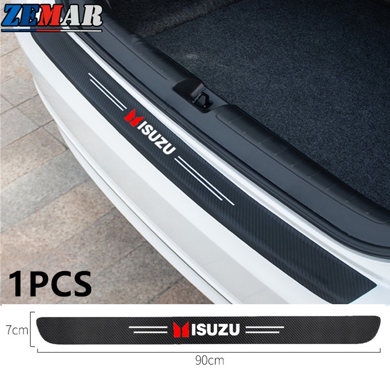 1Pcs/Set ISUZU Car trunk sticker Carbon Fiber Car Door Sticker ...
