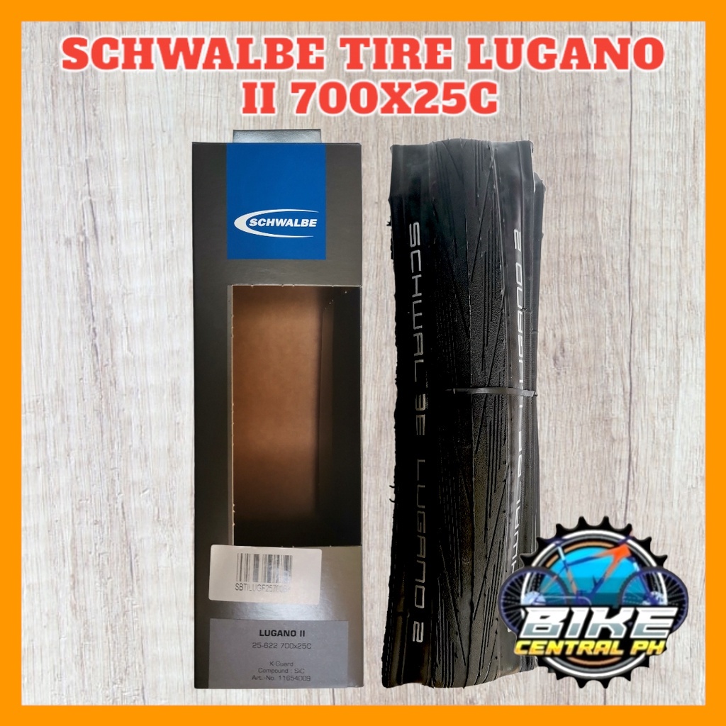 Pneu Schwalbe Lugano II K-Guard – 28x700x23c, Pliable, HS 471, Protection Anti-crevaison K-Guard, Composé Silice