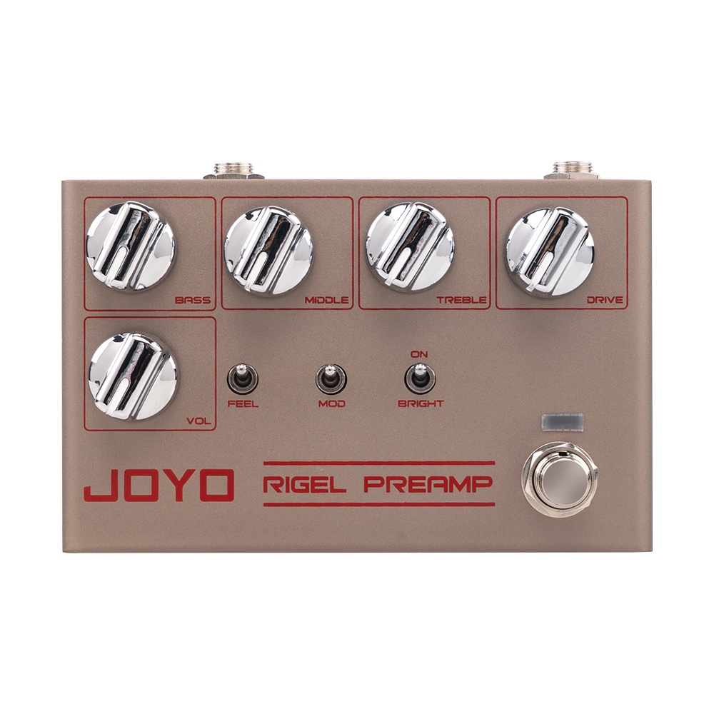JOYO R24 RIGLE PREAMP High Gain Preamp Simulation Pedal 3 Band EQ Overdrive Control Guitar