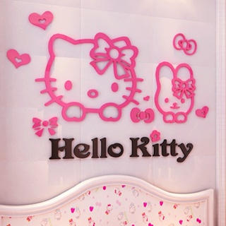 Diamond Painting Hello Kitty Stickers, Completed Set of 9 Diamond Painting  Stickers, Girls Stickers, Room Decorations 